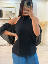 Cargar imagen en el visor de la galería, FADWA - Blusa negra