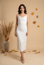 Cargar imagen en el visor de la galería, KRISTAL - Maxi vestido blanco tirantes