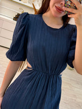 Cargar imagen en el visor de la galería, BEGOÑA - Maxi vestido azul marino