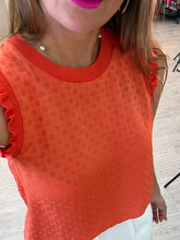 Cargar imagen en el visor de la galería, JAMIE - Blusa naranja sin mangas