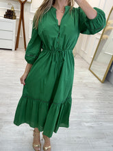 Cargar imagen en el visor de la galería, BALBINA - Maxi vestido verde