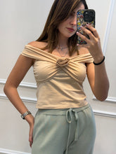 Cargar imagen en el visor de la galería, DARINKA - Crop top beige