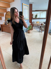 Cargar imagen en el visor de la galería, DIONISA - Maxi vestido negro