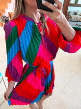 Cargar imagen en el visor de la galería, SUSANA - Vestido estampado multicolor