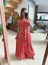 Cargar imagen en el visor de la galería, JOSEFINA - Maxi vestido estampado flores