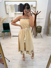 Cargar imagen en el visor de la galería, JANIS - Maxi vestido beige