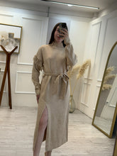 Cargar imagen en el visor de la galería, ALICIA - vestido tejido corte midi