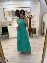 Cargar imagen en el visor de la galería, BEBE - Maxi vestido turquesa