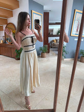 Cargar imagen en el visor de la galería, GAELA - Maxi vestido hueso tirantes