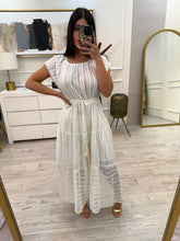 Cargar imagen en el visor de la galería, IRATI - Maxi vestido hueso