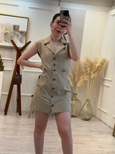 Cargar imagen en el visor de la galería, ESPERANZA - Vestido corto khaki