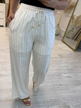 Cargar imagen en el visor de la galería, SIGRID - pantalon lino blanco