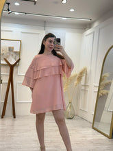 Cargar imagen en el visor de la galería, BALI - Vestido corto peachy con volantes