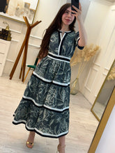 Cargar imagen en el visor de la galería, LISANDRA - Maxi vestido estampado