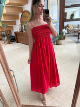 Cargar imagen en el visor de la galería, SAOKO - Maxi vestido rojo tirantes